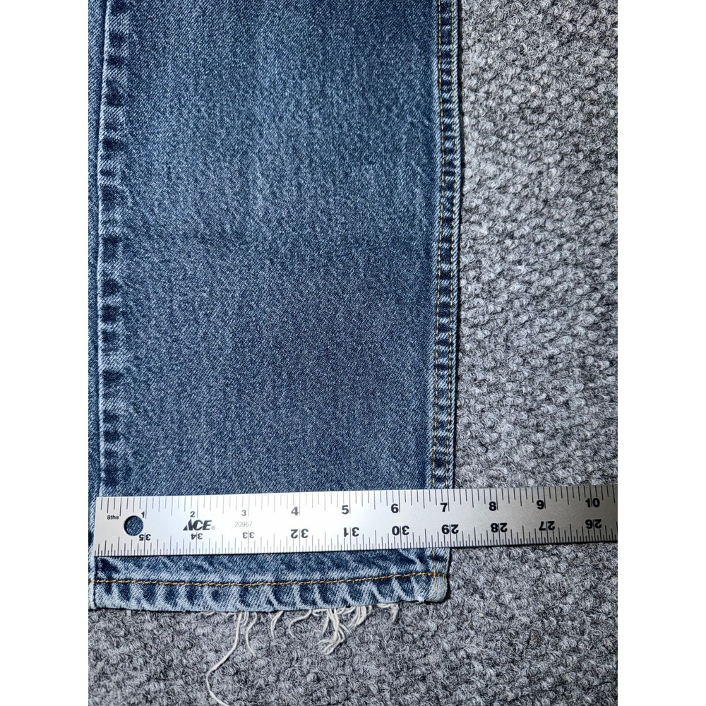 Levi's 505 Regular Fit Straight Leg Jeans Medium Wash 33x32 Y2K - Picture 7 of 9